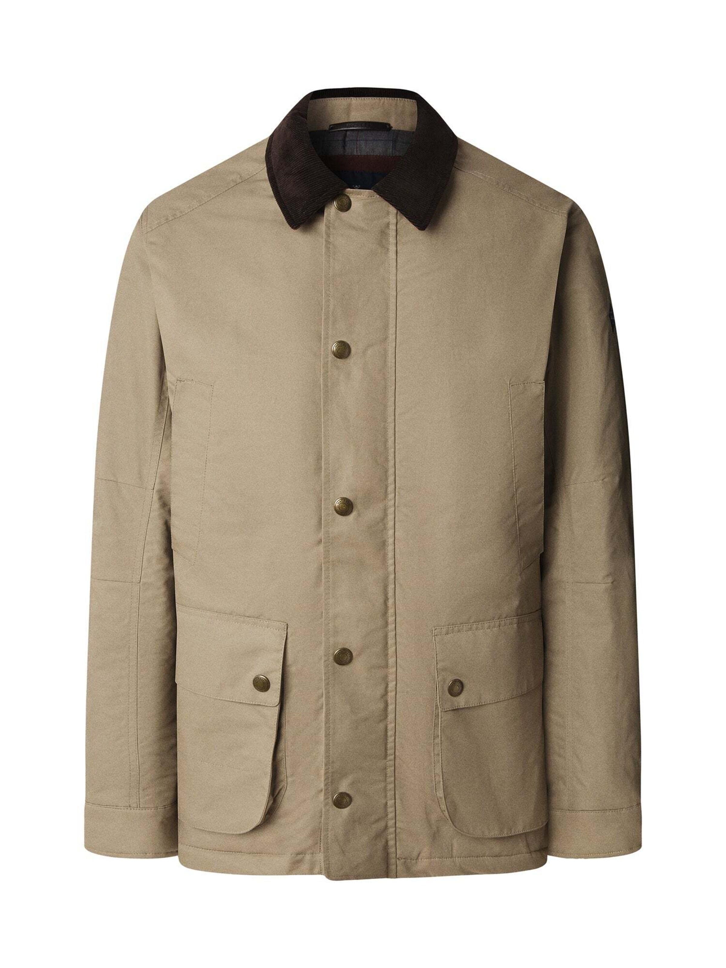 Giacca di mezza stagione 'Drywax' di Hackett London in beige: frontale
