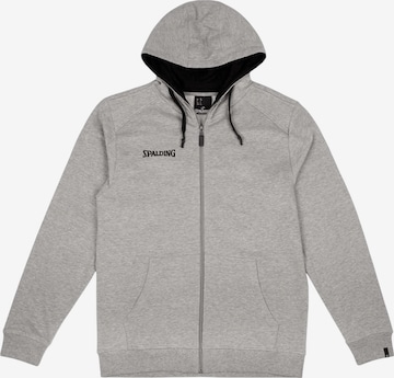 SPALDING Sportjacke 'Flow' in Grau: Vorderseite