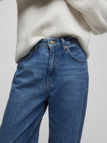 Pull&Bear Szeroka nogawka Jeansy w kolorze niebieski