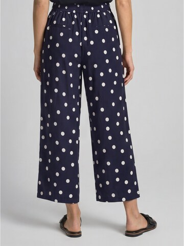 TOM TAILOR Wide leg Broek in Blauw