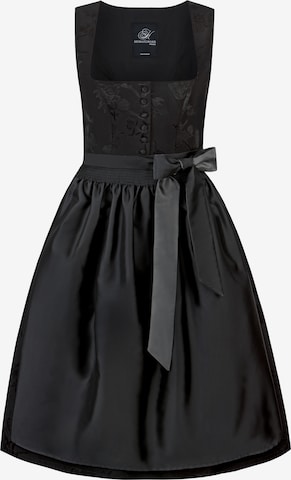 STOCKERPOINT Dirndl 'Marlene' in Schwarz: Vorderseite