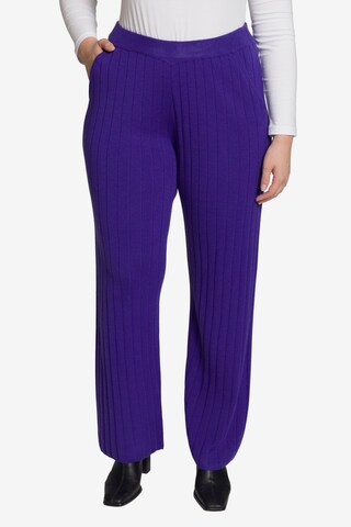 Ulla Popken Boot cut Pants in Purple: front