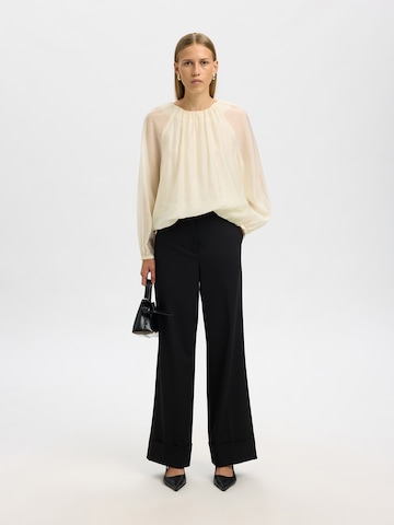 Chemisier 'SLFIRIS' SELECTED en beige