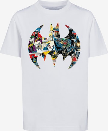 F4NT4STIC Shirt 'DC Comics Batman' in Wit: voorkant