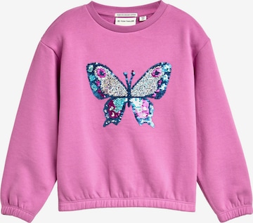 TOM TAILOR Sweatshirt in Purple: front