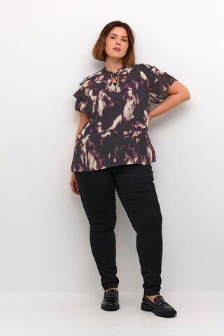 KAFFE CURVE Blouse 'Nour' in Purple