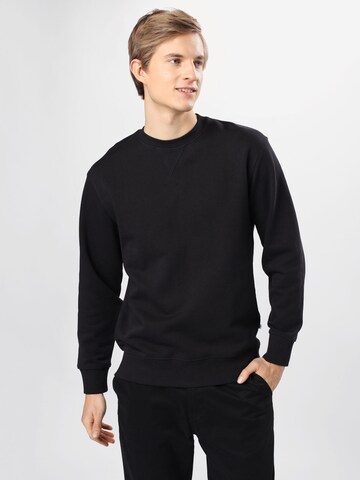 SELECTED HOMME Sweatshirt 'JASON' in Zwart: voorkant