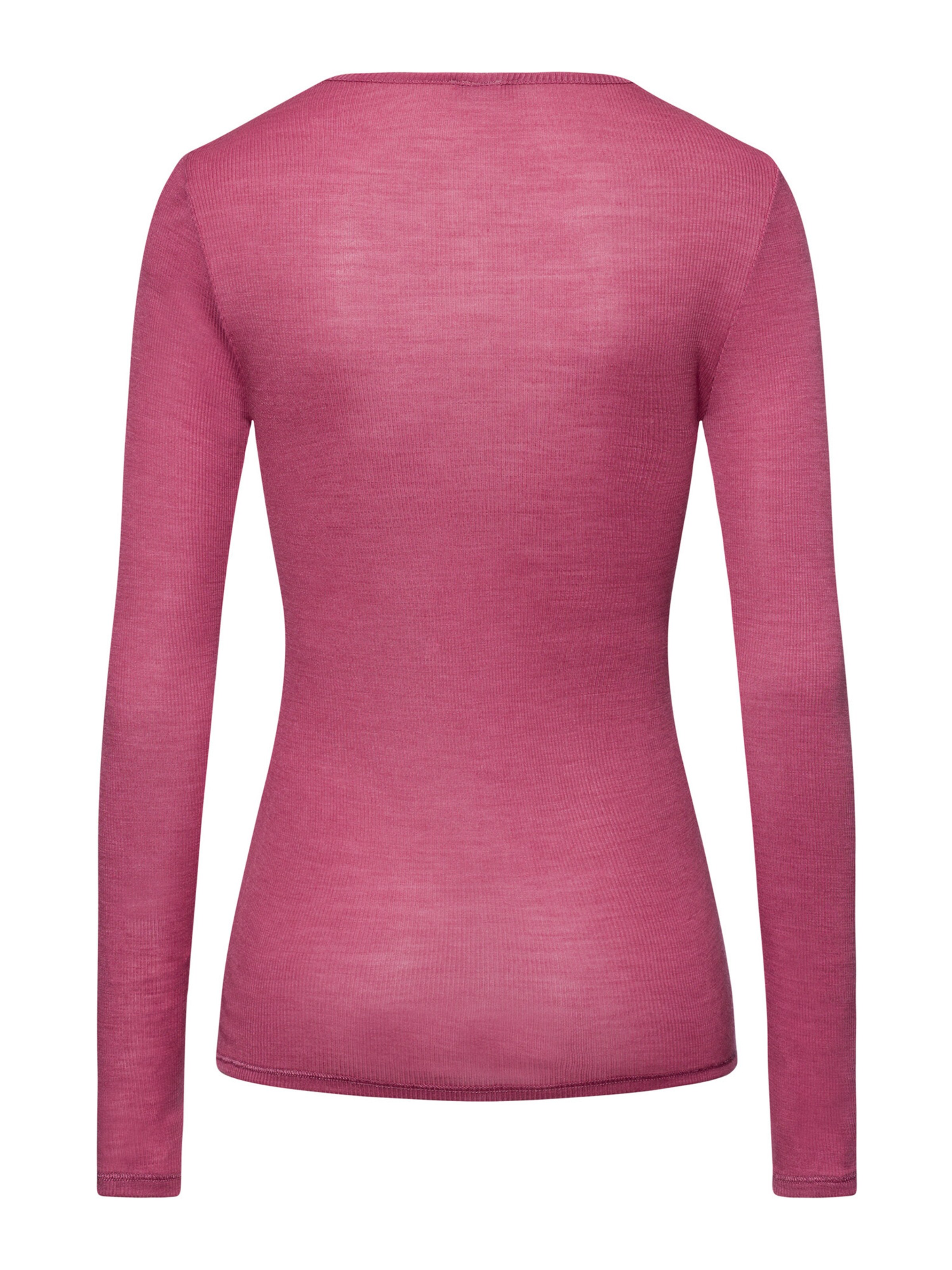 T-shirt ' Woolen Lace ' Hanro en rose