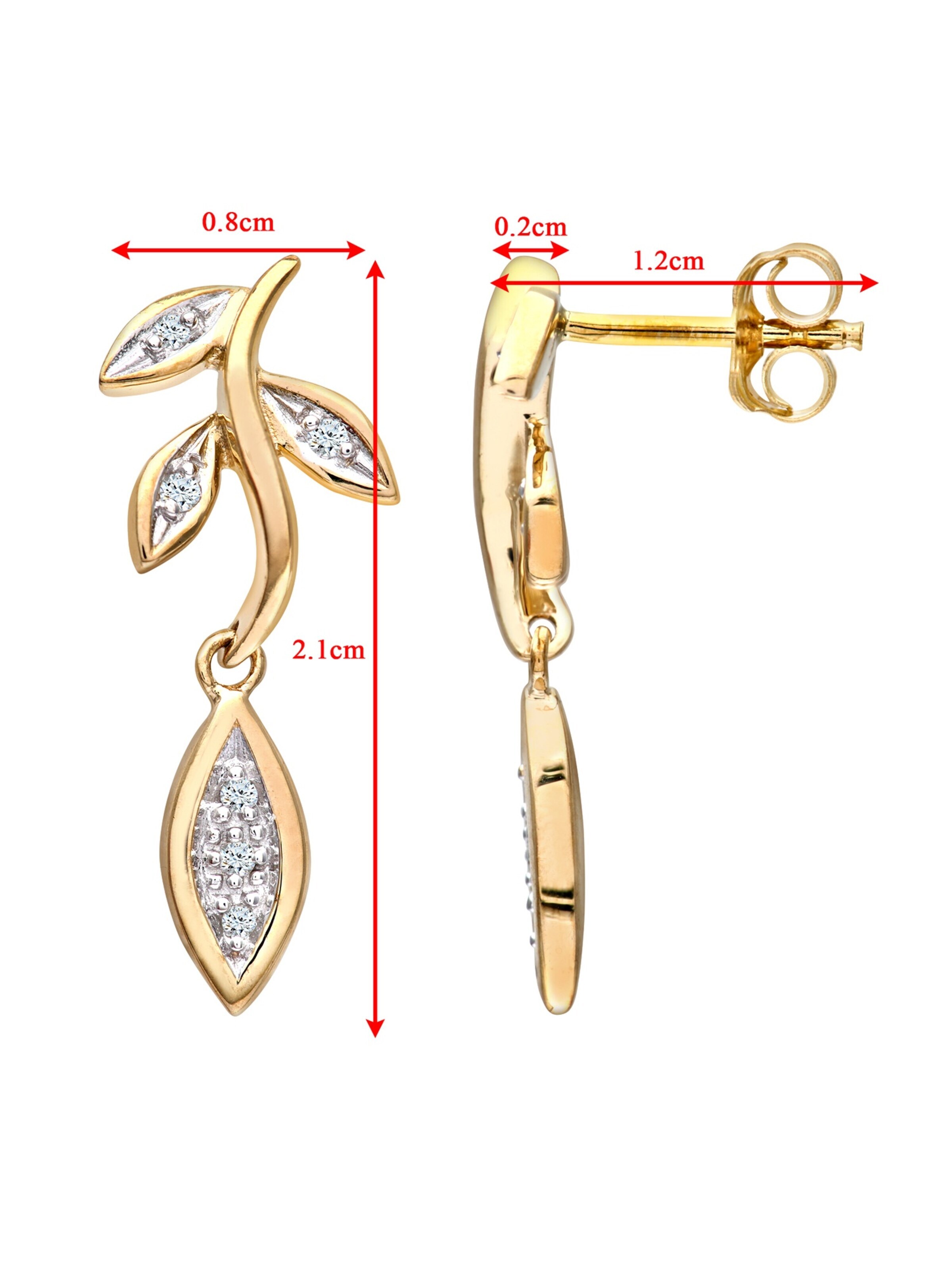 Boucles d'oreilles DIAMANT LETERNEL en or