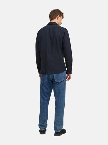 JACK & JONES Regular Fit Hemd 'Layne' in Blau