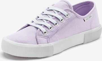 LASCANA Låg sneaker i lila: framsida