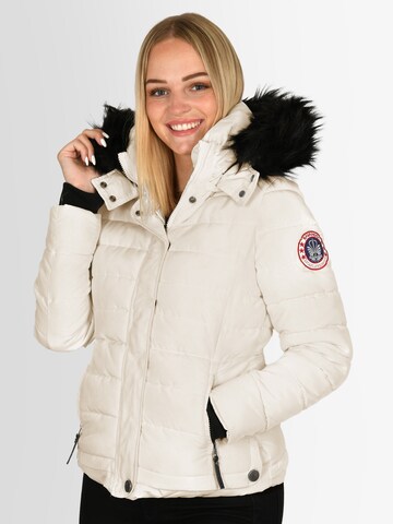 NAVAHOO Winter Jacket 'Chloe' in Beige: front