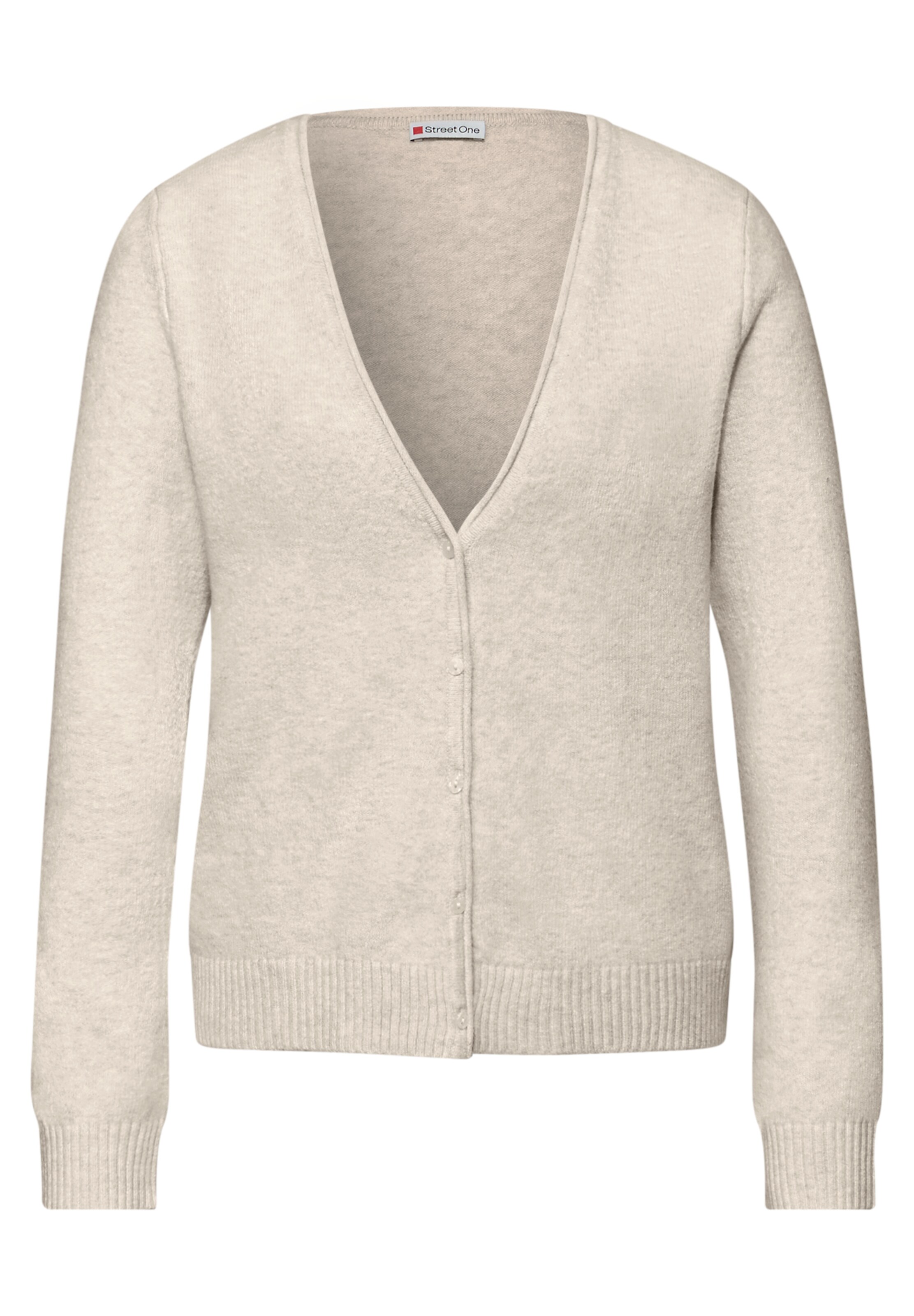 STREET ONE Strickjacke in Beige: Vorderseite