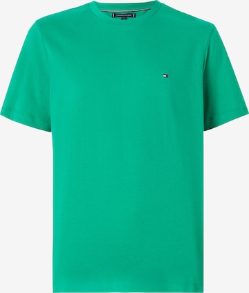 TOMMY HILFIGER Tričko 'ESS SEASONAL' – zelená: přední strana