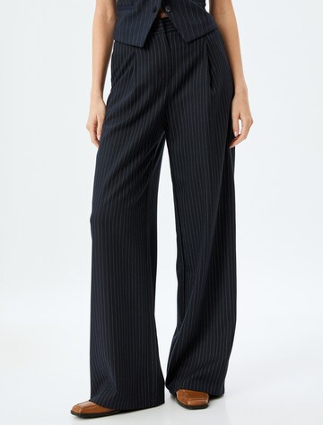 Koton Wide Leg Hose in Blau: Vorderseite
