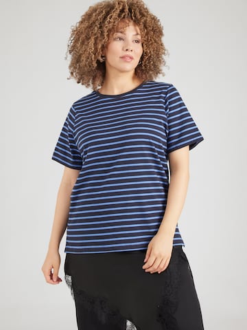 mėlyna ONLY Carmakoma Marškinėliai 'CARBLOOM': priekis