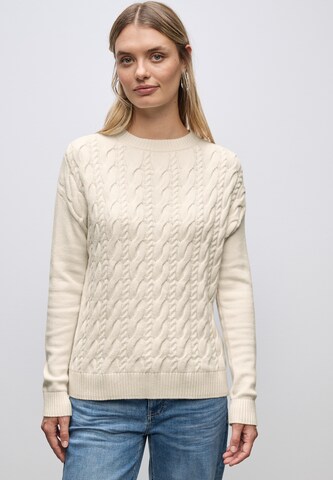 STREET ONE Sweater in Beige: front