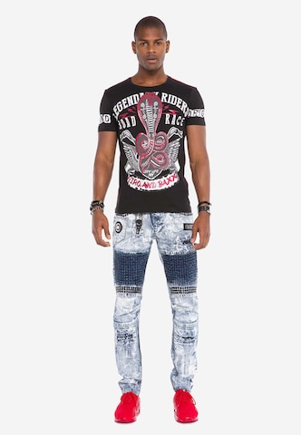 Coupe slim Jean CIPO & BAXX en gris