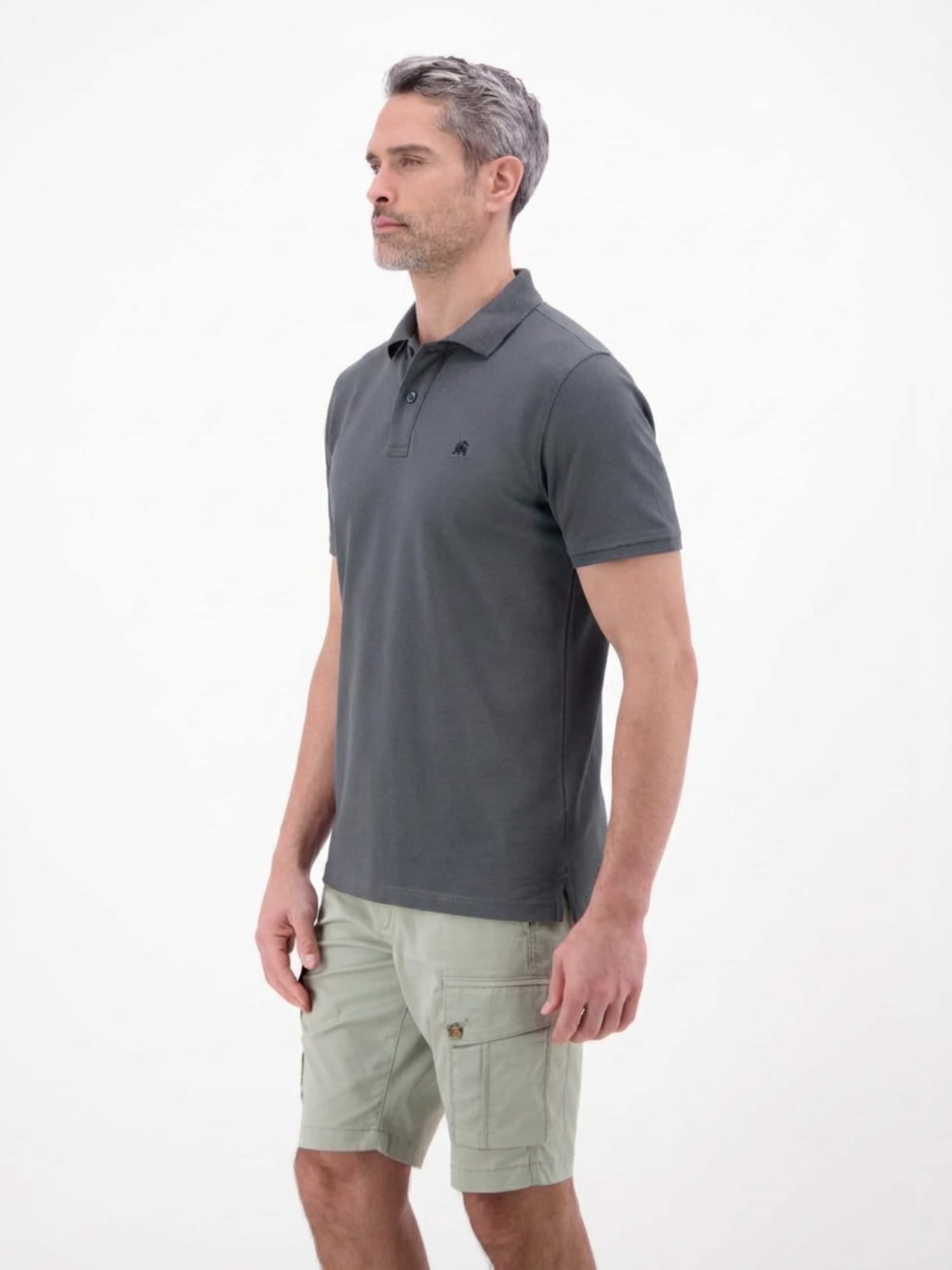 LERROS Poloshirt in Grau