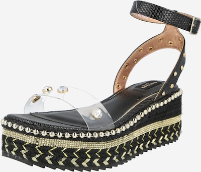 Sandale River Island pe auriu / negru, Vizualizare produs