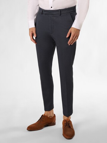 CINQUE Slim fit Pleated Pants ' Beppe ' in Blue: front