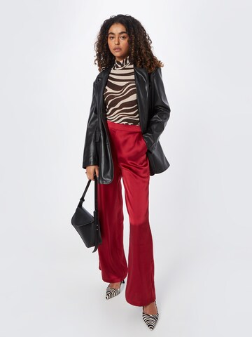 Wide Leg Pantalon OBJECT en rouge