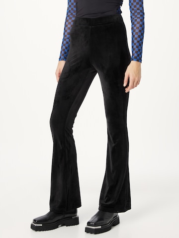 PIECES Flared Pants 'AMANDA' in Black: front