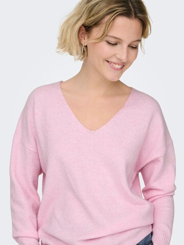 ONLY Sweater 'Rica' in Pink