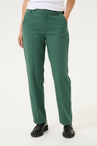 Kaffe Regular Pantalon 'Sakura' in Groen: voorkant