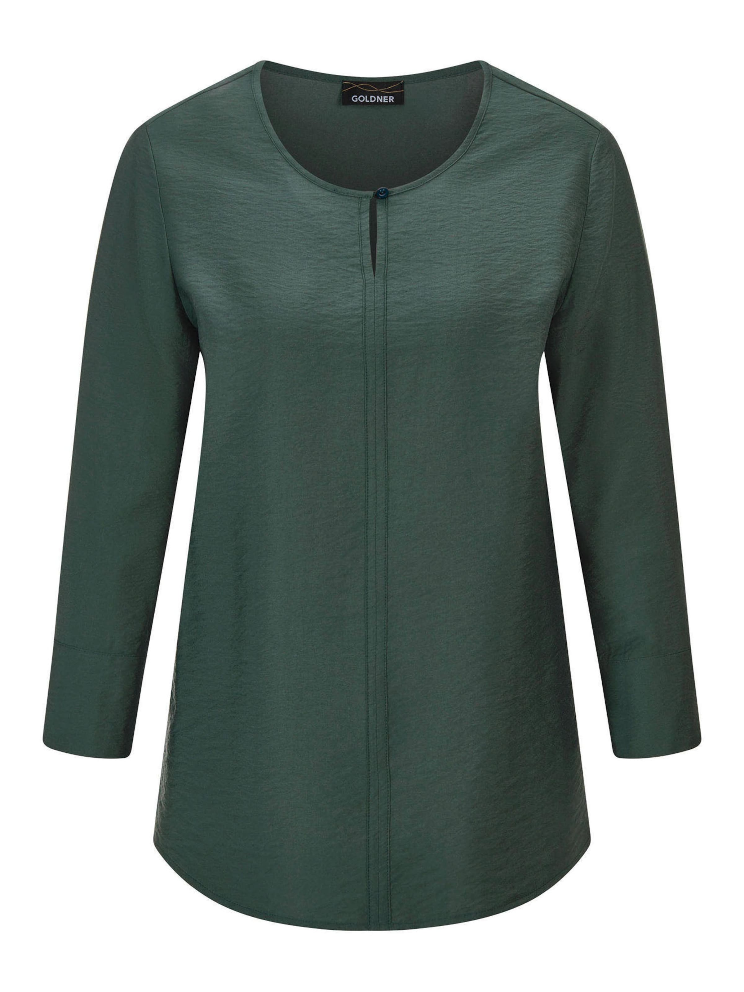 Goldner Bluse in Grün: Vorderseite
