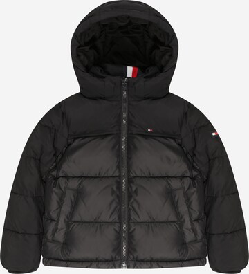 TOMMY HILFIGER Between-season jacket in Black: front