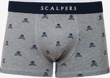 Scalpers Boxerky – šedá: přední strana