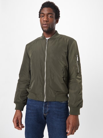 ABOUT YOU Between-Season Jacket 'Colin' in Green: front
