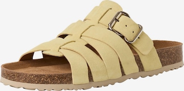 Mule Tamaris en jaune : devant