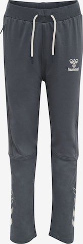 Hummel Tapered Broek in Grijs: voorkant