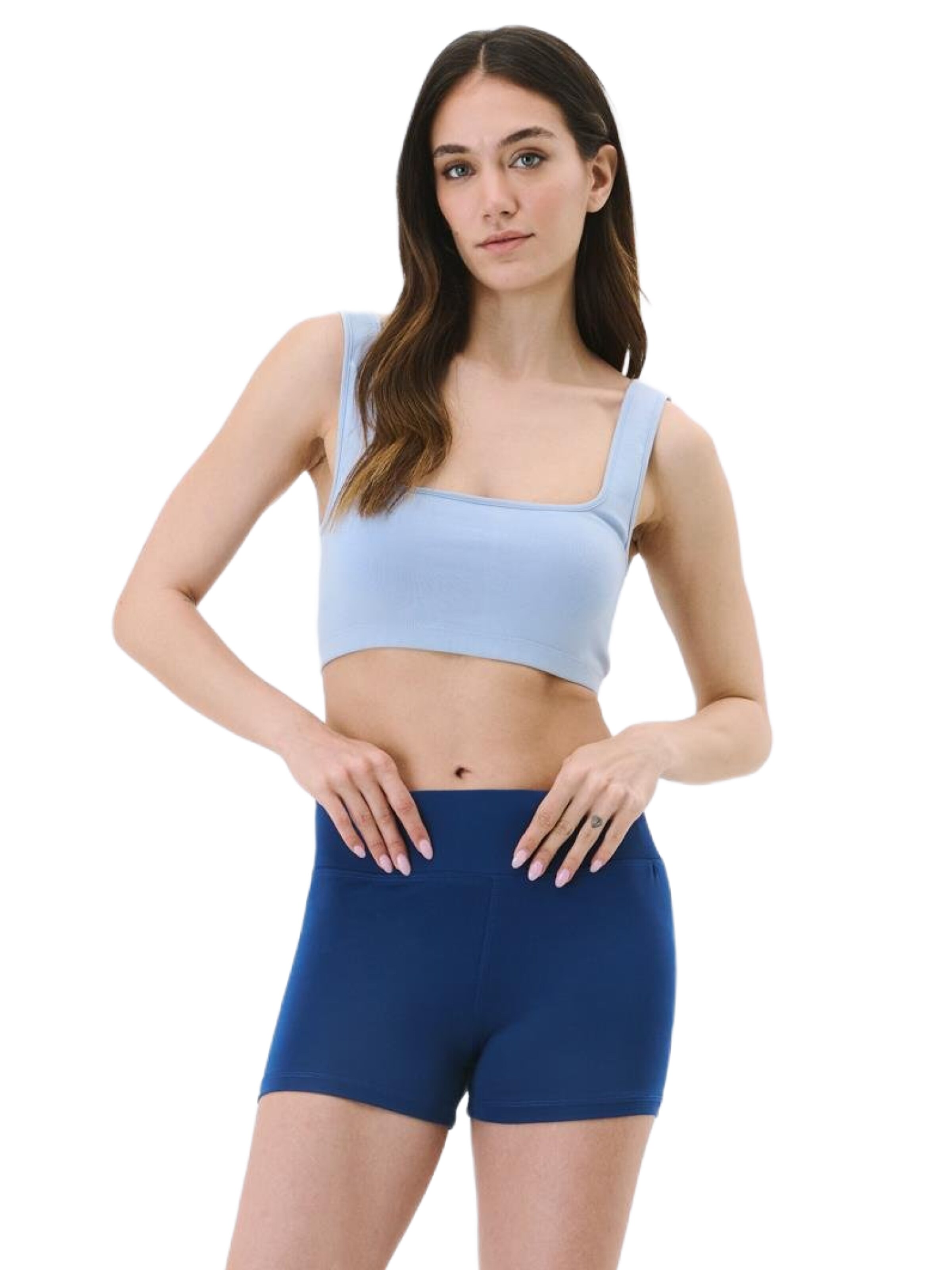 Skinny Leggings C&City en bleu : devant