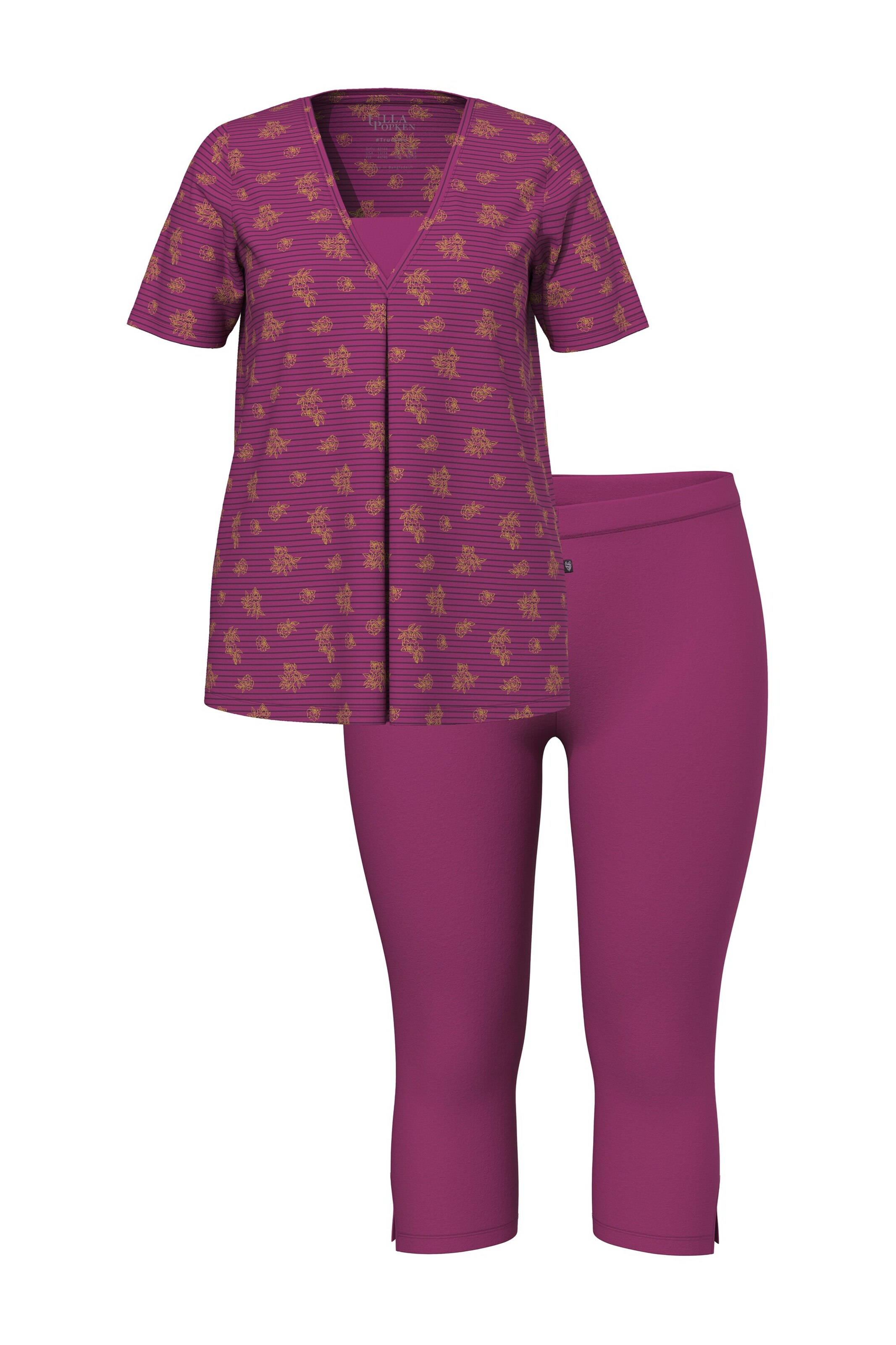 Ulla Popken Pyjama in Roze: voorkant