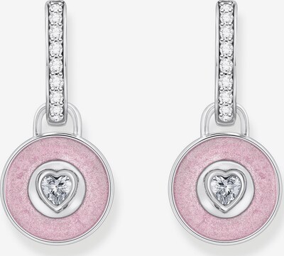 Thomas Sabo Earrings in Pink / Silver / Transparent, Item view