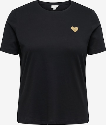 Maglietta 'CARKITA' di ONLY Carmakoma in nero: frontale