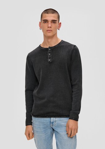 QS Pullover in Grau: Vorderseite