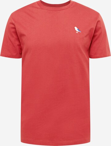 T-Shirt 'Embro Gull' Cleptomanicx en rouge : devant