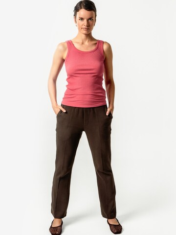 Living Crafts Flared Pants 'ALOU' in Brown