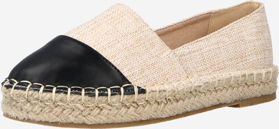 Espadrile Missguided pe nisipiu / negru, Vizualizare produs
