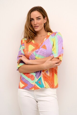 Cream - Blusa 'Gia' em mistura de cores: frente