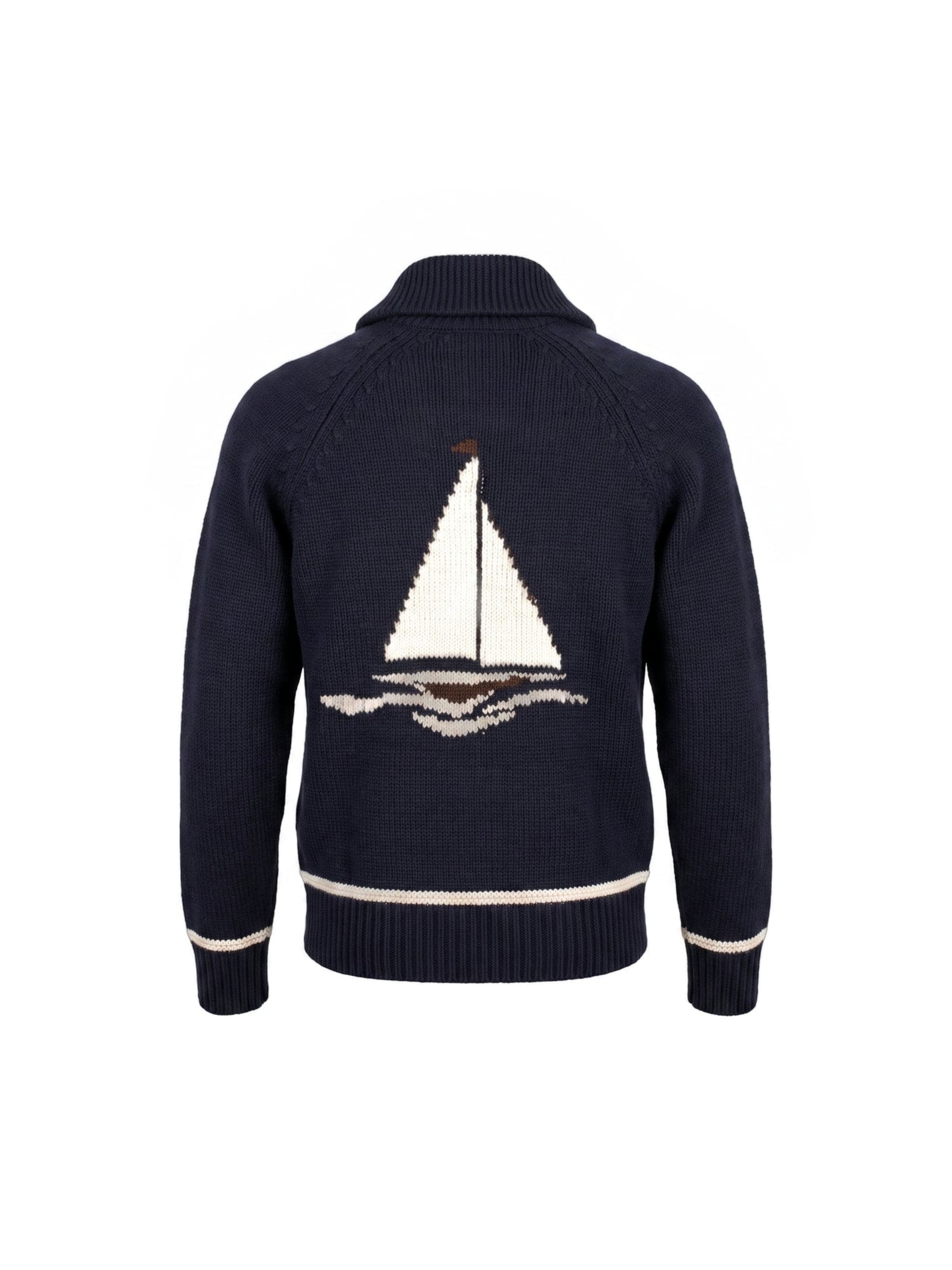 Vestes en maille 'PORTCLYDE BLUE DK WHITEANTIQUE' SEBAGO en bleu