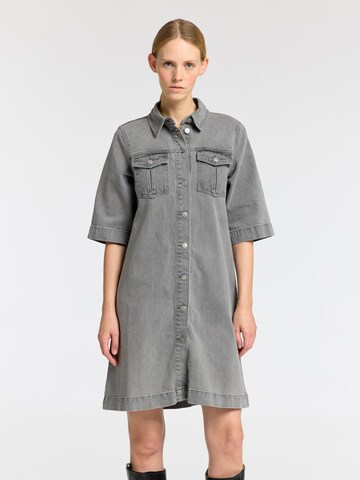 SELECTED FEMME Shirt dress in Grey: front