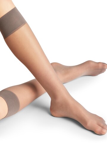 FALKE Knee High Socks 'Pure Matt' in Grey