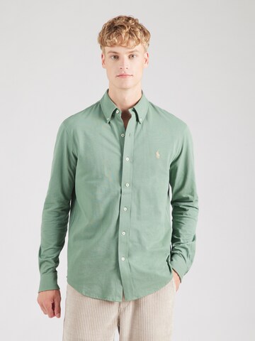 Polo Ralph Lauren Regular fit Πουκάμισο σε πράσινο: μπροστά