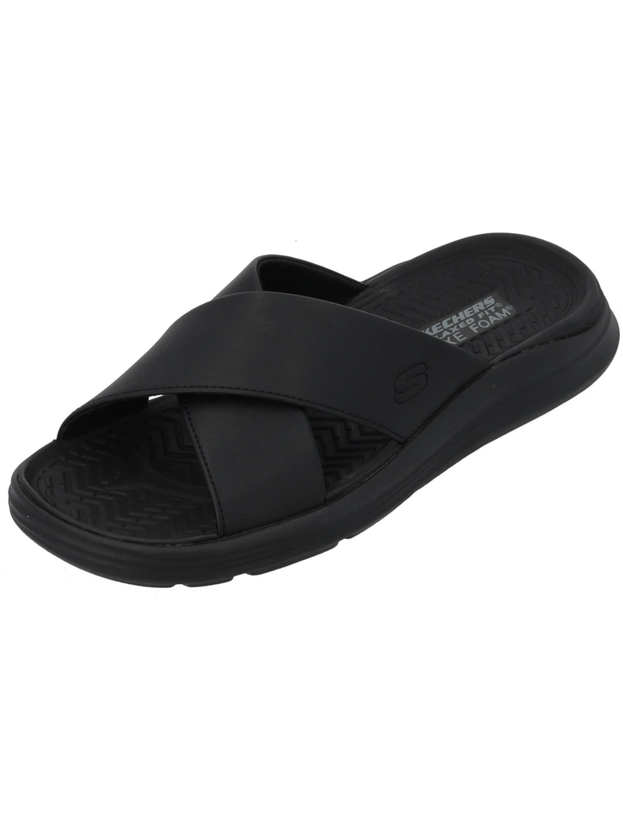 SKECHERS Mule 'Sargo - Denal' in Black: front