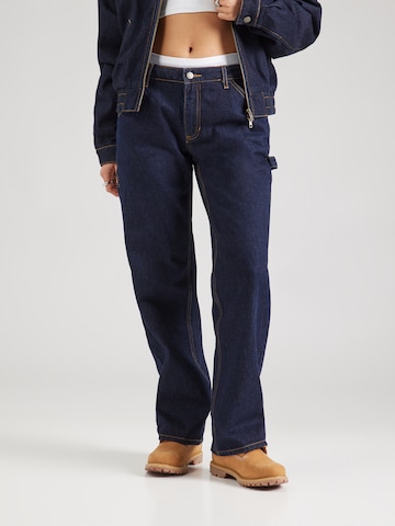 GUESS Originals Loosefit Cargojeans 'Carpenter' i blå: framsida